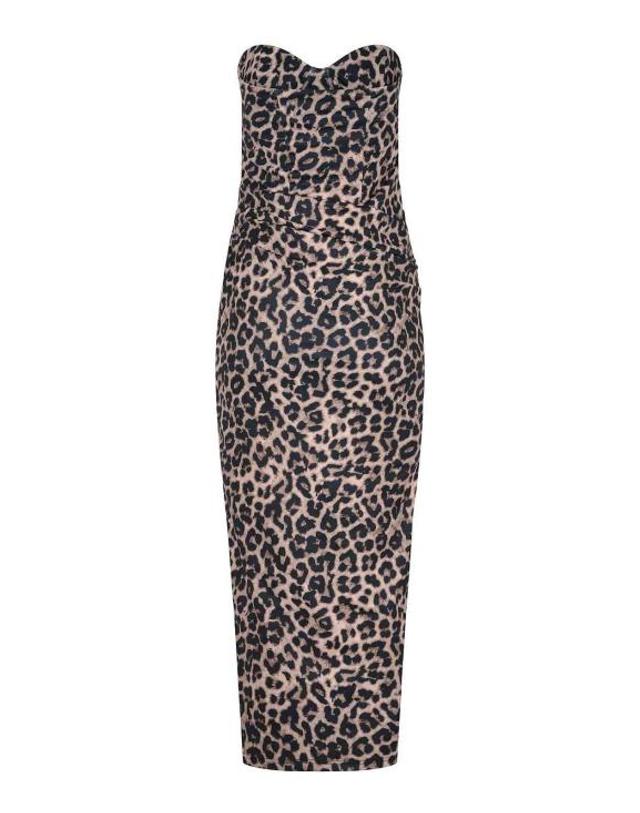 트웬티 포 해치 [해외직구] 26SS 트웬티포하이치 미디 원피스 A0113PALAUMACULATO Animal Print 착용컷