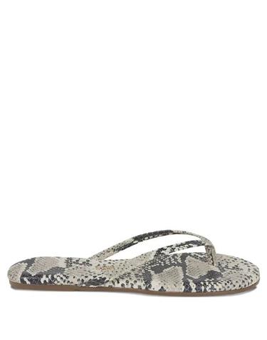 [해외직구] 26SS 티키스 뮬 슬리퍼 STUDIO EXOTIC SAND SNAKE PRINT