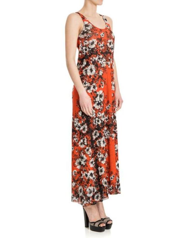 퍼찌 [해외직구] 17SS 퍼지 롱 원피스 F7137610056302 Orange 착용컷
