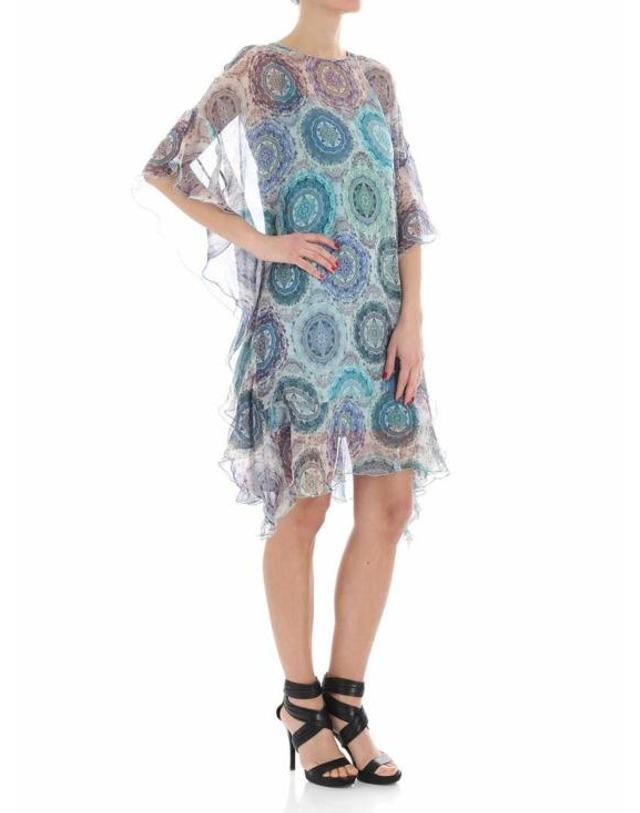 퍼찌 [해외직구] 18SS FUZZI 미디 원피스 F8113110103415 Multicolour 착용컷