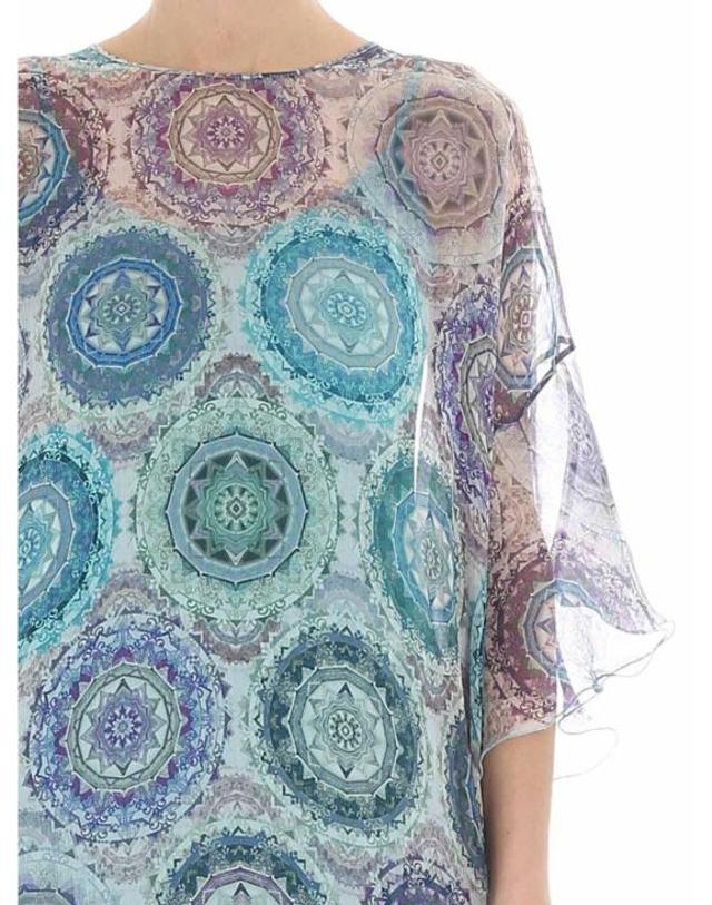 퍼찌 [해외직구] 18SS FUZZI 미디 원피스 F8113110103415 Multicolour 착용컷