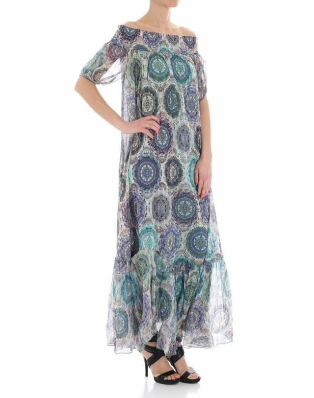 퍼찌 [해외직구] 18SS FUZZI 롱 원피스 F8113310550415 Multicolour 착용컷