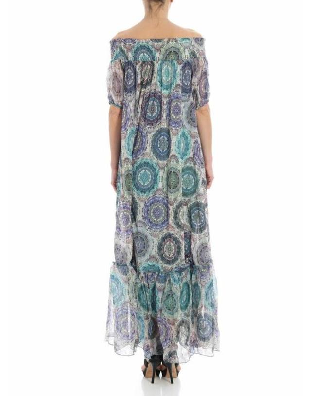 퍼찌 [해외직구] 18SS FUZZI 롱 원피스 F8113310550415 Multicolour 착용컷
