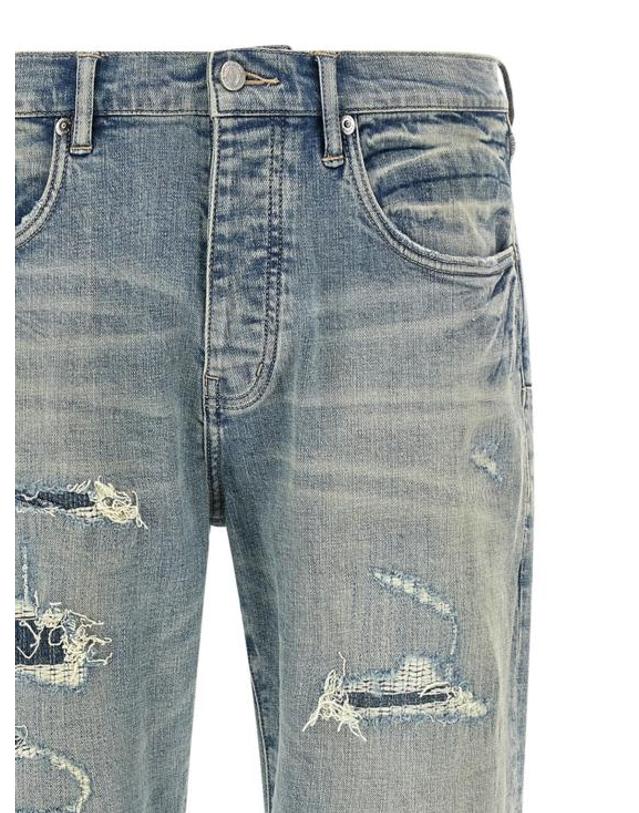 퍼플 브랜드 [해외직구] 26FW 퍼플 브랜드 데님 팬츠 P005LIVI426LTINDIGO Light Blue 착용컷