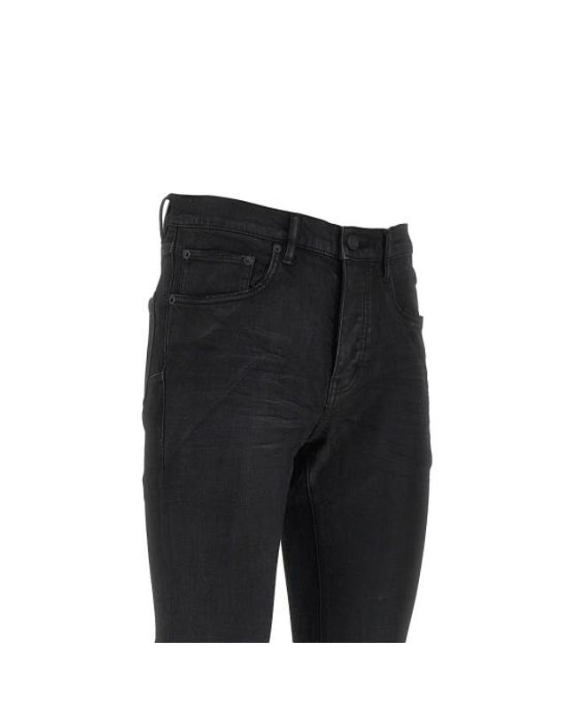 퍼플 브랜드 [해외직구] 26FW 퍼플 브랜드 데님 팬츠 P001 BLR Black 착용컷