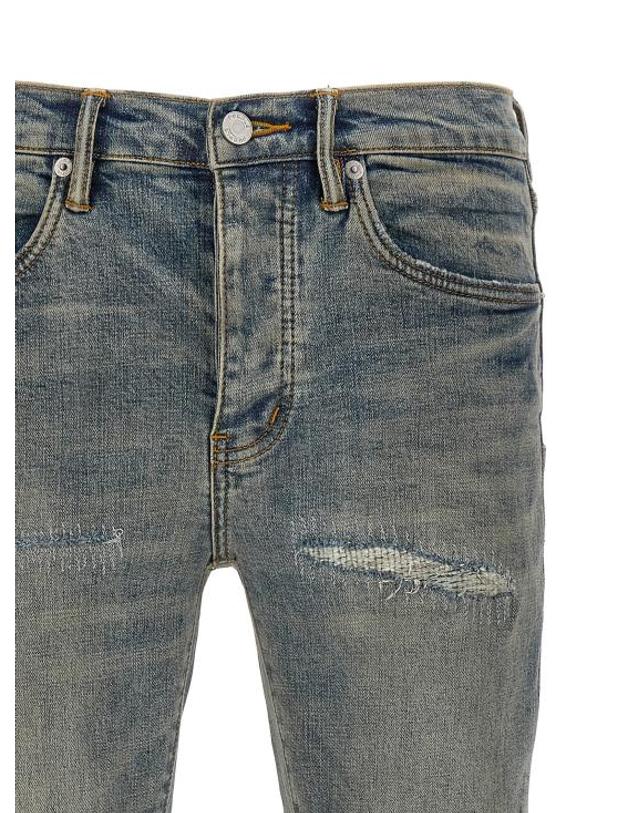 퍼플 브랜드 [해외직구] 퍼플 브랜드 데님 팬츠 LDP001LBVR524LTINDIGO BLUE 착용컷