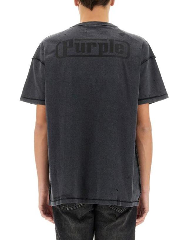 퍼플 브랜드 [해외직구] 25SS 퍼플 브랜드 반팔 티셔츠 P101 BLACK 착용컷