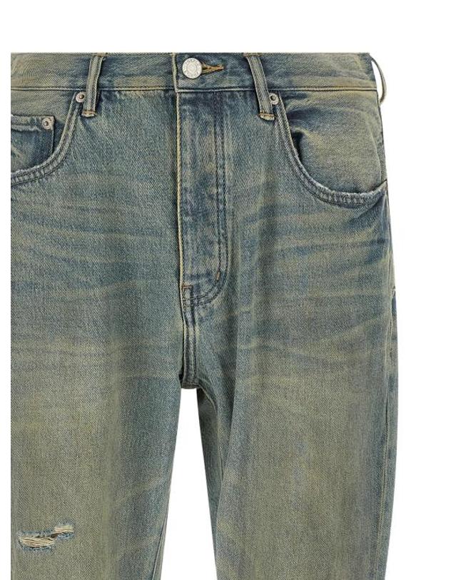 퍼플 브랜드 [해외직구] 퍼플 브랜드 데님 팬츠 LDP026DFDR525LTINDIGO BLUE 착용컷