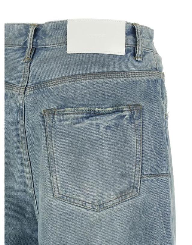 퍼플 브랜드 [해외직구] 퍼플 브랜드 숏팬츠 LDP070RTJL226LTINDIGO BLUE 착용컷