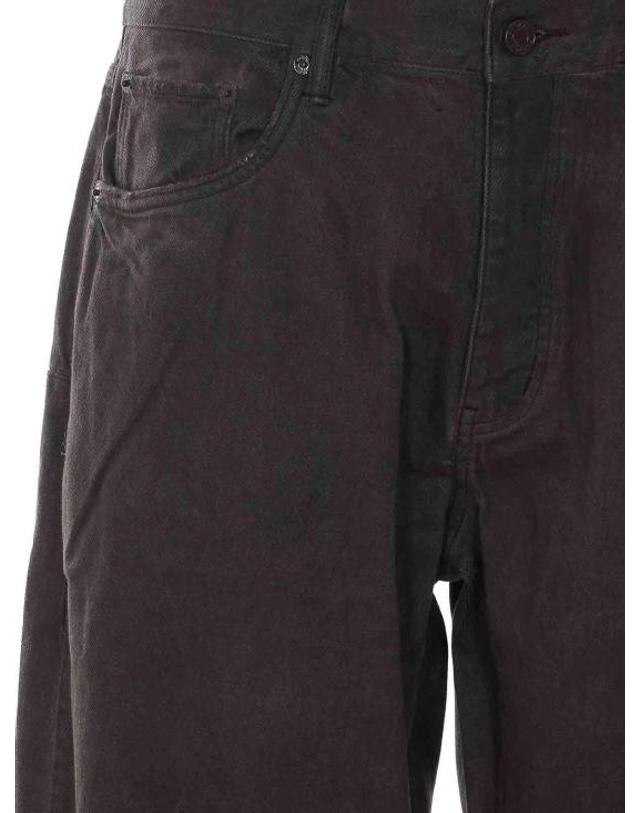 퍼플 브랜드 [해외직구] 26FW 퍼플 브랜드 스트레이트 팬츠 P013MCHP426CHOCOLATE BROWN 착용컷