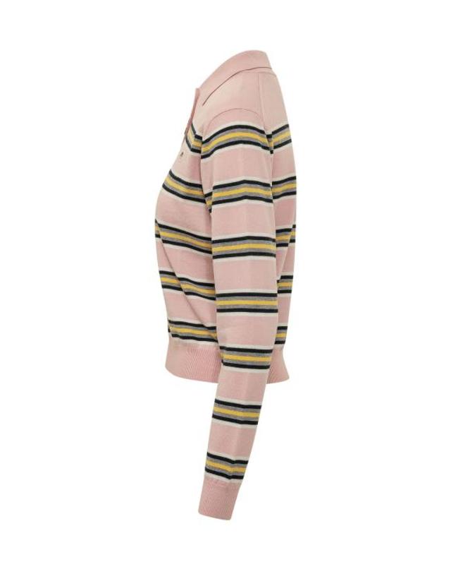 피오루치 [해외직구] 26FW 피오루찌 폴로 티셔츠 W26PFKTP002KN05 PN02 BABY PINK 착용컷