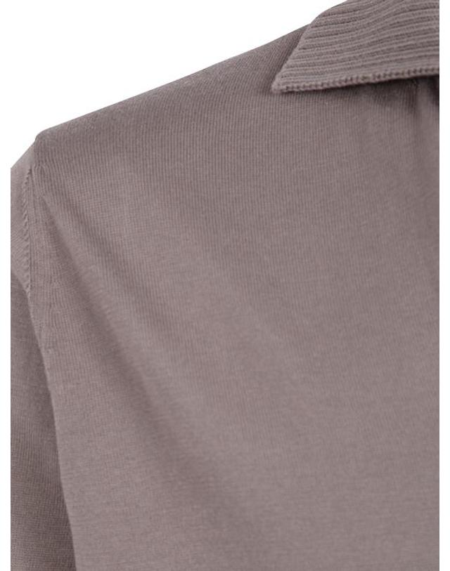 필리포 드 로렌티스 [해외직구] 26SS 필리포 드 로렌티스 폴로 티셔츠 PL3MCSKCR14R098 530 GREY 착용컷
