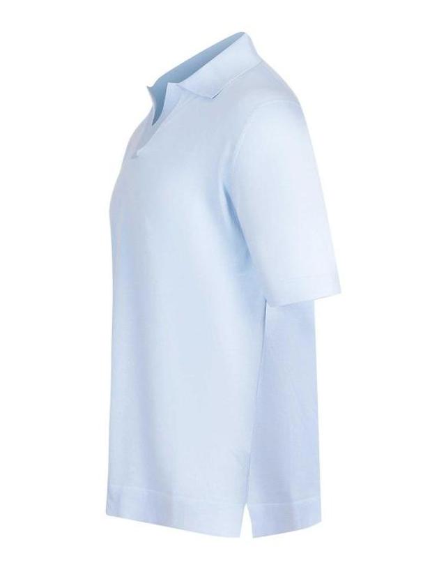 필리포 드 로렌티스 [해외직구] 26SS 필리포 드 로렌티스 폴로 티셔츠 PL0MCSKCR14R800 LIGHT BLUE 착용컷
