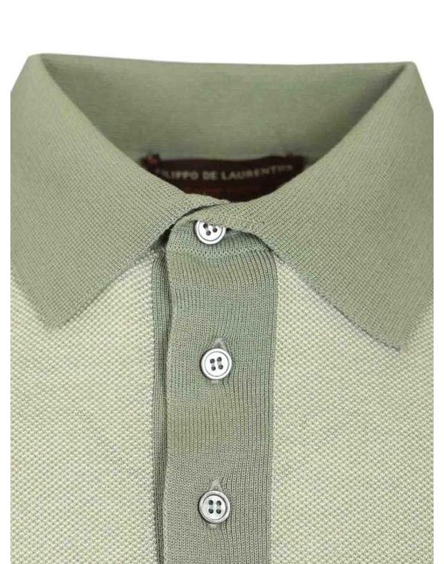 필리포 드 로렌티스 [해외직구] 26SS 필리포 드 로렌티스 폴로 티셔츠 PL1MCSU18Q30252 GREEN 착용컷