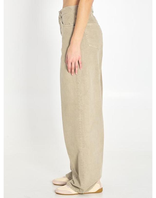 하이쿠레 [해외직구] 26SS 하이쿠레 데님 팬츠 HEW03296 BEIGE 착용컷