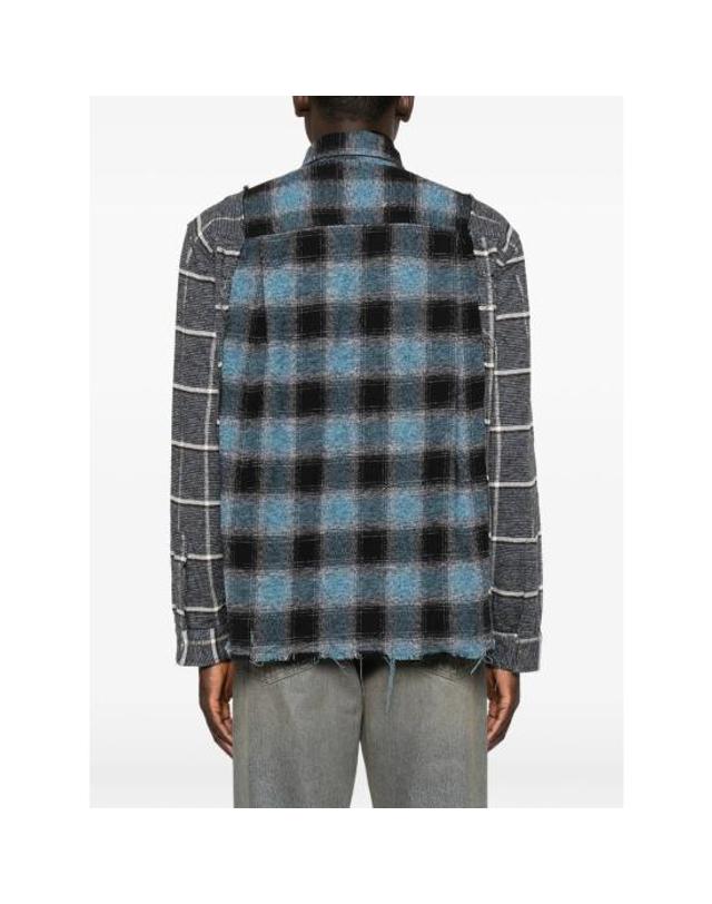 하이쿠레 [해외직구] 26FW 하이쿠레 긴팔 셔츠 HEM06057 TF152 CV467 BLUE GREY 착용컷