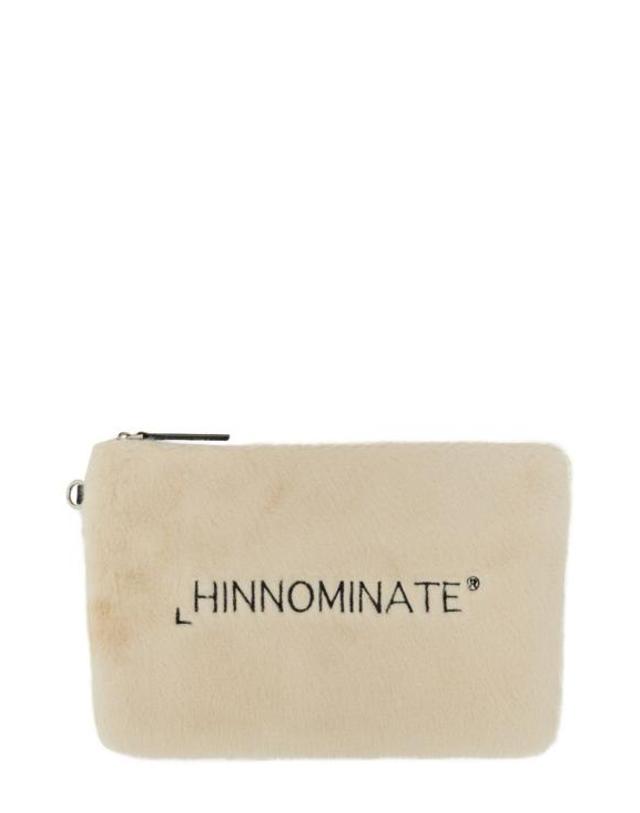힌노미네이트 [해외직구] 22FW 힌노미네이트 클러치 파우치 HNAW73 BIANCOBURRO WHITE 착용컷
