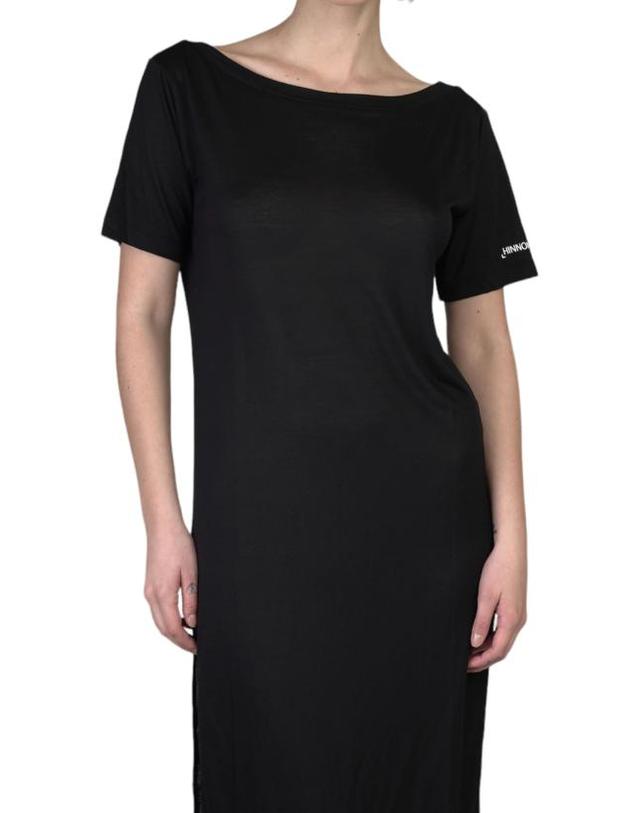 힌노미네이트 [해외직구] 23SS 힌노미네이트 롱 원피스 HNW742 NERO Black 착용컷