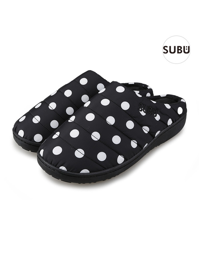 수부 스부 SUBU 오리지널스 윈터 샌들 패딩 슬리퍼 수부 도트 닷 SB-63 착용컷