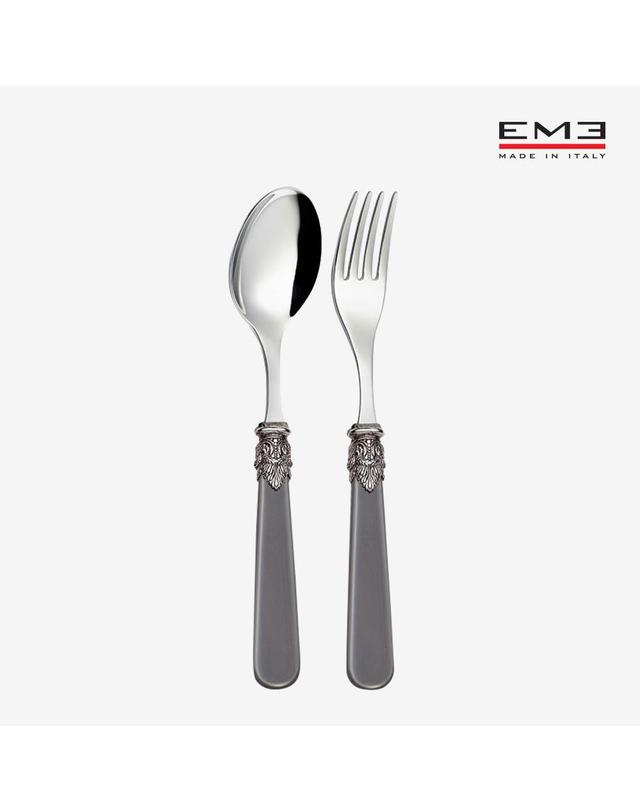 이엠이 [EME] 나폴레옹 테이블 커트러리 서빙 2p (스푼/포크) 선물세트 착용컷