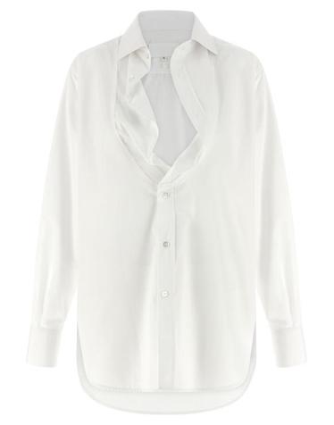 [해외직구] 26SS 마르지엘라 블라우스 S29DT0018S43001100 White