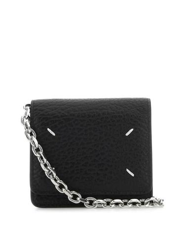 [해외직구] 26FW 마르지엘라 스몰 레더 체인 지갑 SA3UI0009P4455 T8013 Black