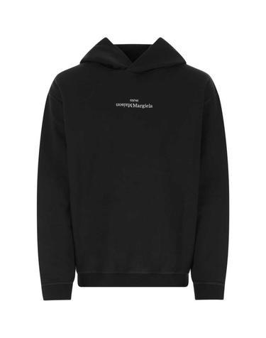 [해외직구] 마르지엘라 업사이드 다운 자수 로고 후드 S50GU0167S25503 962 BLACK