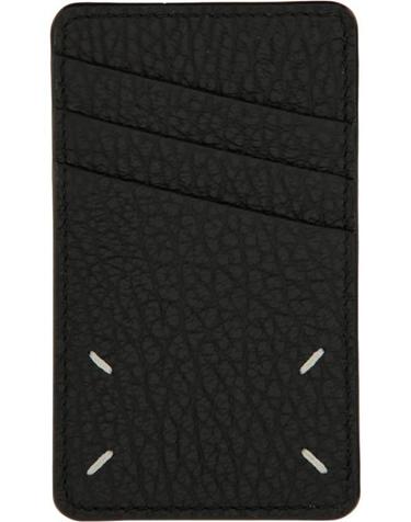 [해외직구] 26FW 마르지엘라 버티컬 포 스티치 카드 홀더 SA1VX0017 P4455T8013 Black