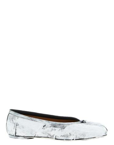 [해외직구] 26FW 마르지엘라 타비 발레리나 스웨이드 플랫 슈즈 S58WZ0127P4162H1532 White