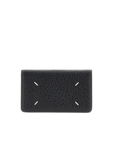 [해외직구] 26FW 마르지엘라 스티치 레더 플랩 카드 홀더 SA3VX0008P4455 Black