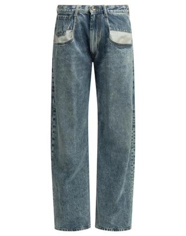 [해외직구] 26FW 마르지엘라 컨트래스티드 포켓 스트레이트 진 S51LA0052S30513470 LIGHT BLUE