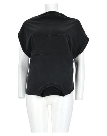 [해외직구] 26FW 마르지엘라 업사이드 다운 트롬프뢰유 탑 업사이드 다운 트롬프뢰유 탑 S29NL0063 S24575980 Black