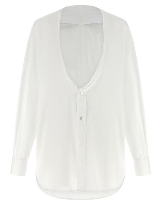 메종 마르지엘라 [해외직구] 26SS 마르지엘라 블라우스 S29DT0018S43001100 White 착용컷
