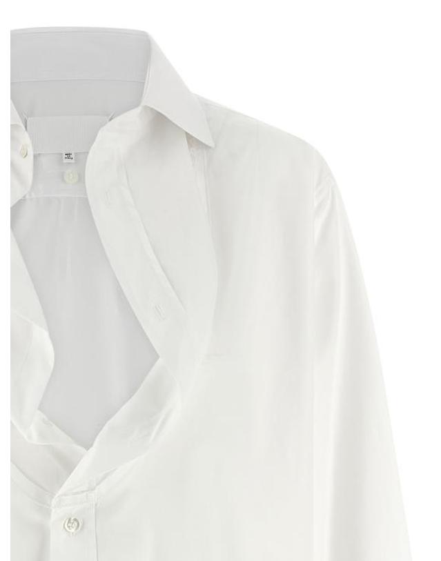 메종 마르지엘라 [해외직구] 26SS 마르지엘라 블라우스 S29DT0018S43001100 White 착용컷