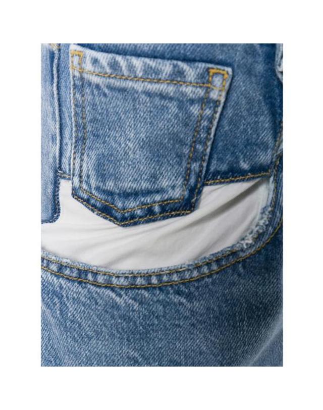 메종 마르지엘라 [해외직구] 26FW 마르지엘라 컨트래스티드 포켓 스트레이트 진 S30513 S51LA0052 470 BLUE 착용컷