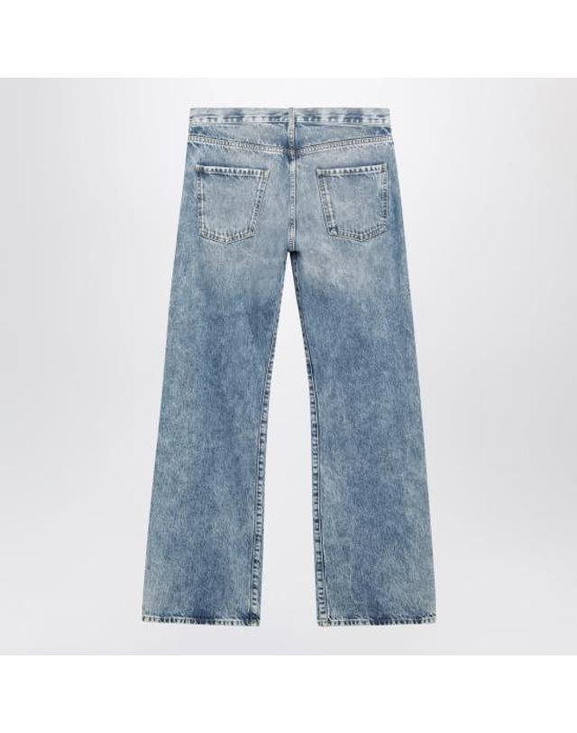 메종 마르지엘라 [해외직구] 26FW 마르지엘라 컨트래스티드 포켓 스트레이트 진 S51LA0052S30513 Light blue 착용컷
