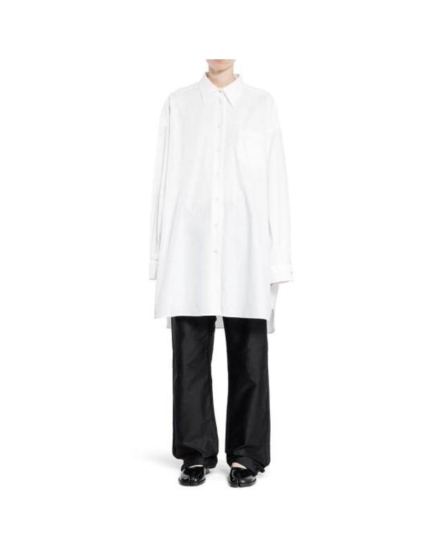 메종 마르지엘라 [해외직구] 마르지엘라 셔츠 MA 9183309955284 WHITE 착용컷