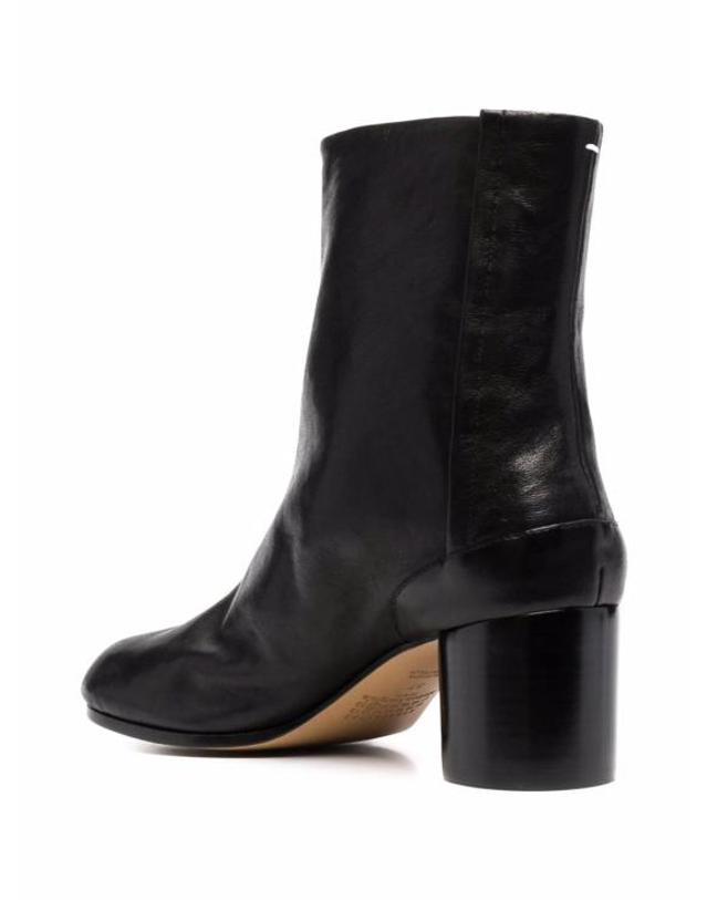 메종 마르지엘라 [해외직구] 26FW 마르지엘라 타비 빈티지 레더 부츠 S58WU0246 P3753 T8013 BLACK 착용컷