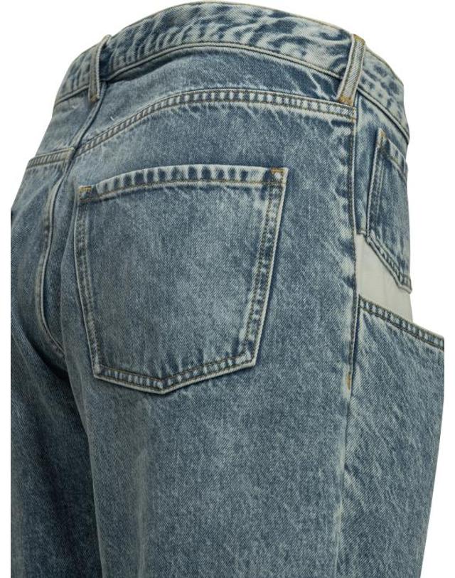메종 마르지엘라 [해외직구] 26FW 마르지엘라 컨트래스티드 포켓 스트레이트 진 S51LA0052S30513470 LIGHT BLUE 착용컷
