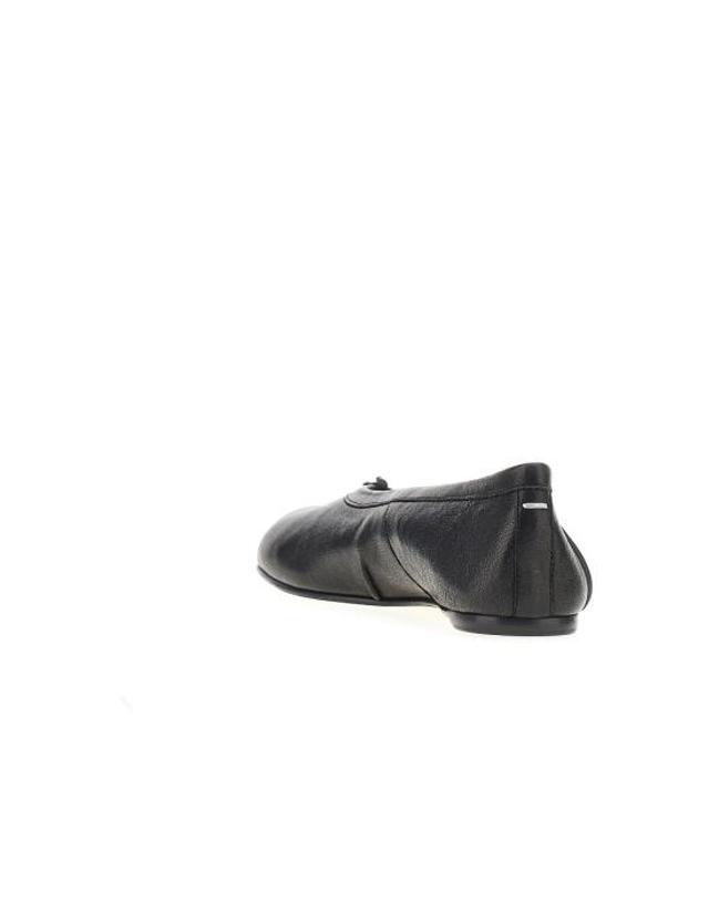 메종 마르지엘라 [해외직구] 26FW 마르지엘라 타비 발레리나 스웨이드 플랫 슈즈 S58WZ0127P3753 Black 착용컷