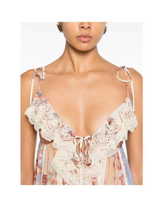 짐머만 [해외직구] 26SS 짐머만 미디 원피스 5771DRS261 SPLIC NEUTRALS 착용컷
