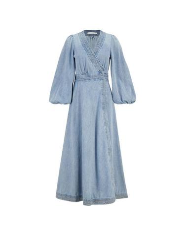 [해외직구] 26FW 짐머만 롱 원피스 7266DSS262SKYLK CLEAR BLUE