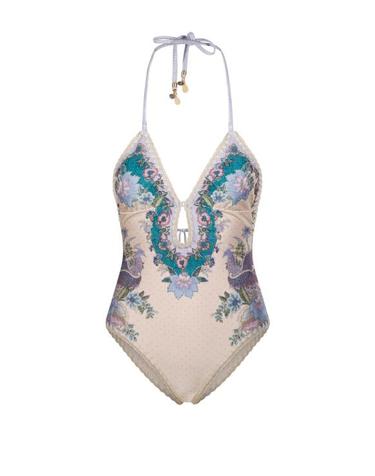 [해외직구] 26FW 짐머만 원피스 수영복 8004WSS262 CREAM SCARF FLORAL