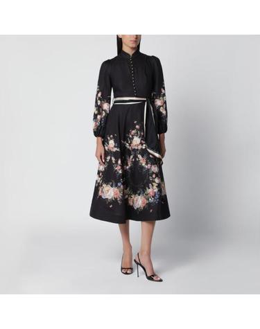 [해외직구] 26FW 짐머만 미디 원피스 9143DF261LI BB BLACK