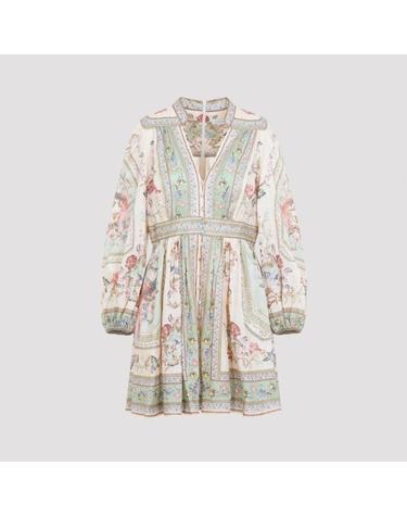 [해외직구] 26FW 짐머만 숏 원피스 0932DSS264 SAGE TAPESTRY FLORAL