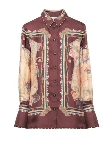 [해외직구] 26FW 짐머만 블라우스 0901TF261 PLSCF Burgundy