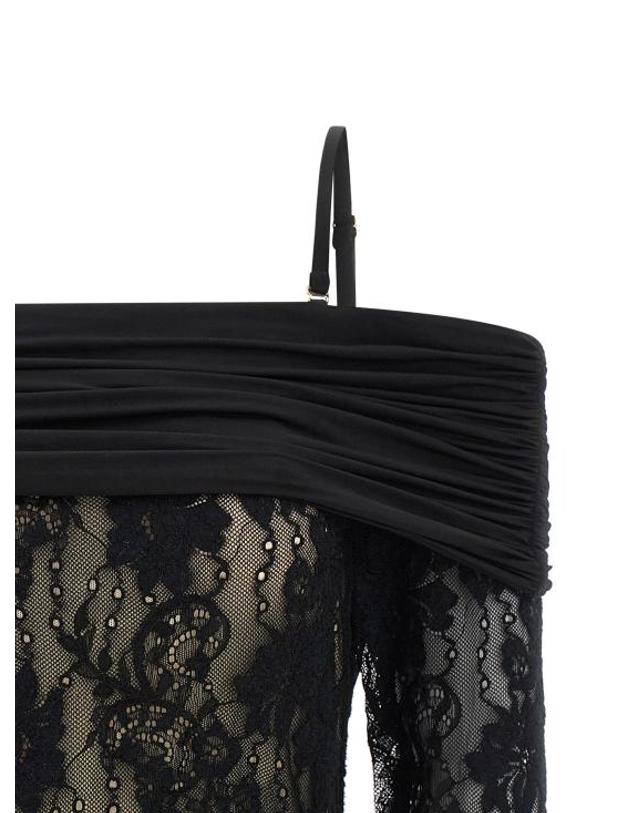 짐머만 [해외직구] 26SS 짐머만 바디수트 티셔츠 7123TC261BLK Black 착용컷