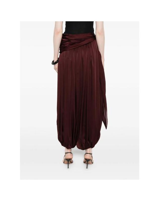 짐머만 [해외직구] 26SS 짐머만 미디 스커트 8796PS261 WINE BROWN 착용컷