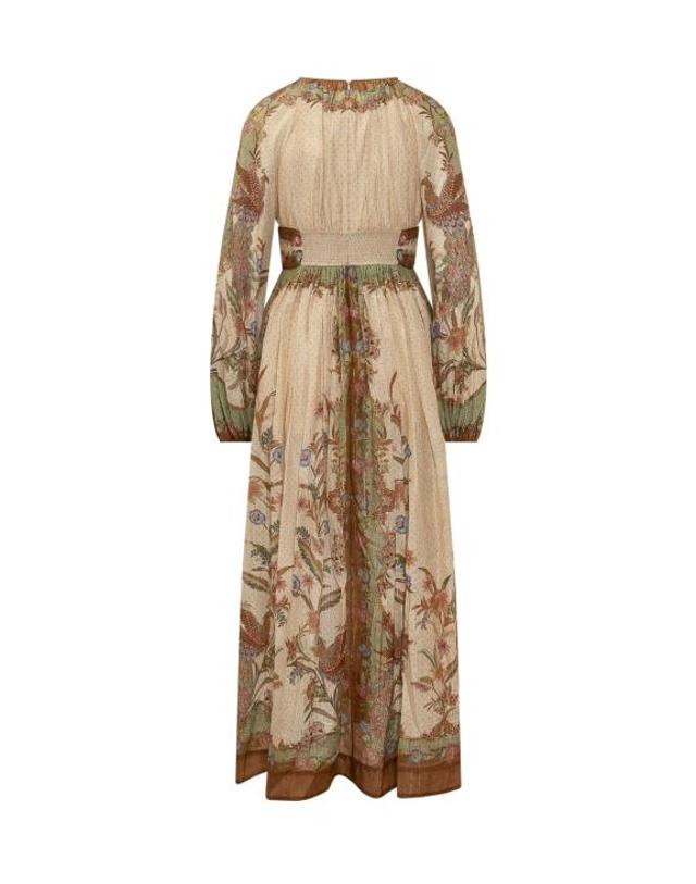 짐머만 [해외직구] 26FW 짐머만 롱 원피스 5947DSS262 CKSF CREAM KHAKI SCARF FLORAL 착용컷