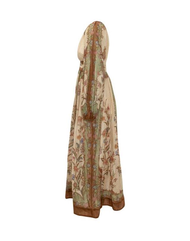 짐머만 [해외직구] 26FW 짐머만 롱 원피스 5947DSS262 CKSF CREAM KHAKI SCARF FLORAL 착용컷
